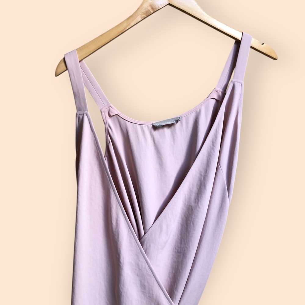 Everlane Women’s Pink Japanese Go Weave Tank MIDI Wrap Dress Pastel Women’s 2 - Picture 5 of 16